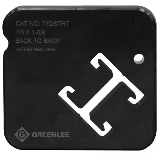 Greenlee 7/8" x 1-5/8" Back to Back Strut Die Set 78DSTRT