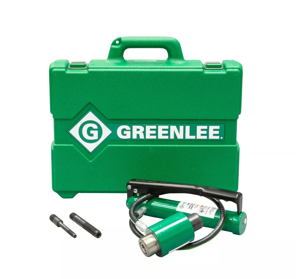 Greenlee 7646 11-Ton Hydraulic Knockout Driver with Hand Pump