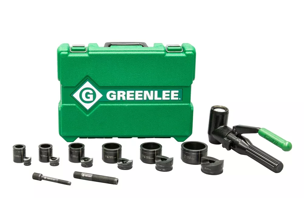 Greenlee 7906SB Quick Draw 90 8-Ton Hydraulic Knockout Kit with SlugBuster 1/2" to 2"
