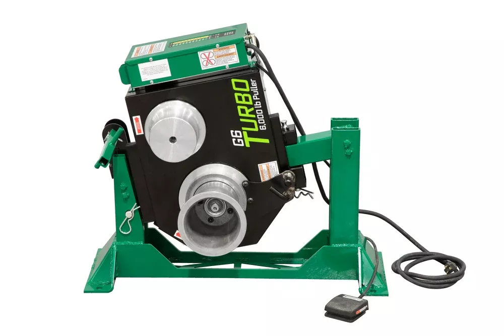 Greenlee G6 TURBO? 6000 LB Cable Puller with Floor Mount