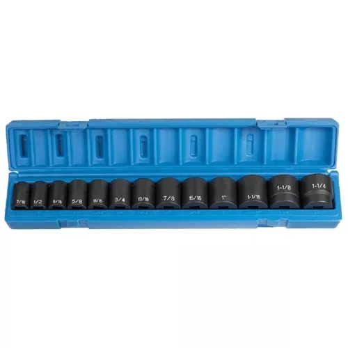 Grey Pneumatic 13 Piece 1/2" Drive Standard Impact Socket Set 1312