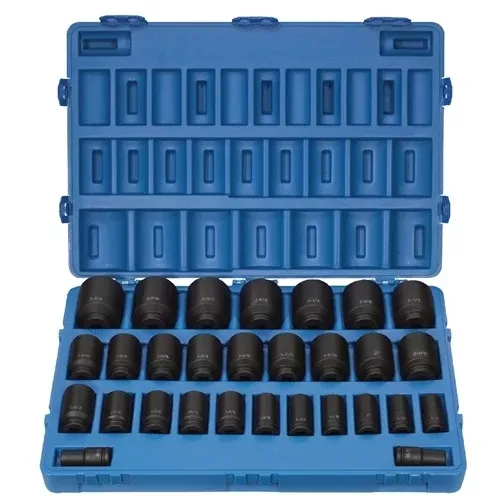 Grey Pneumatic 29 Piece 3/4" Drive SAE 6 Point Deep Impact Socket Set 8029D