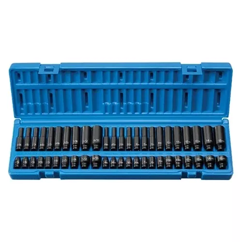 Grey Pneumatic 48 Piece 1/4" Drive Standard & Deep SAE & Metric Master Set 9748