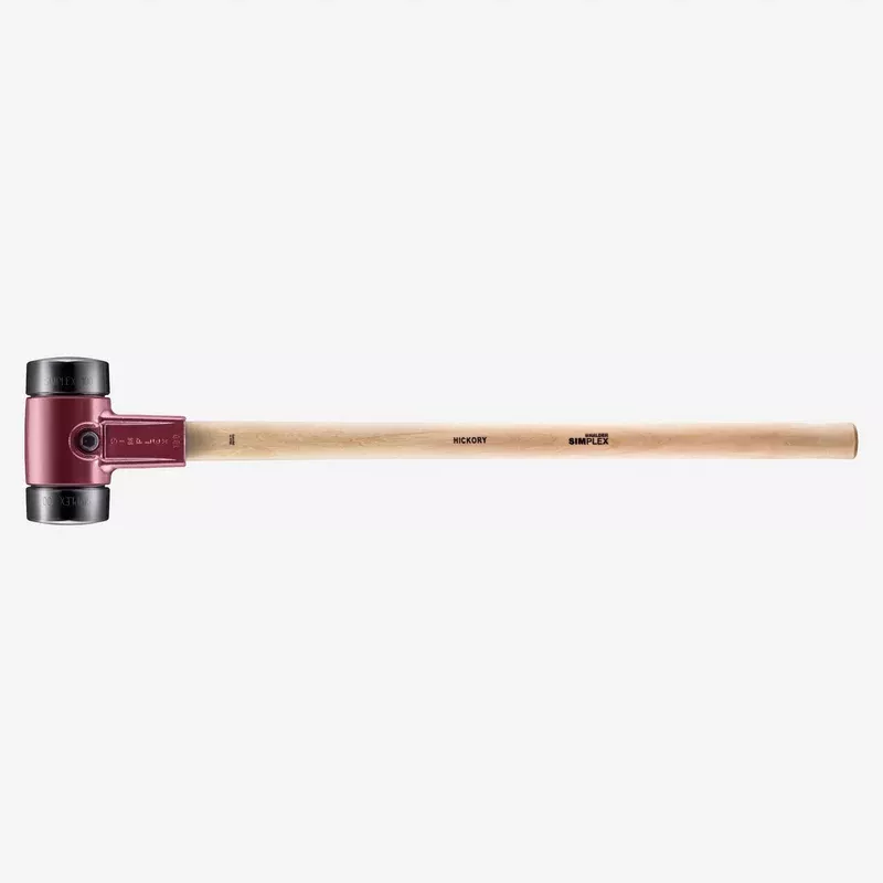 Halder Simplex Sledgehammer with Black Rubber Inserts and Cast Iron Housing, 3.94" / 194.01 oz.