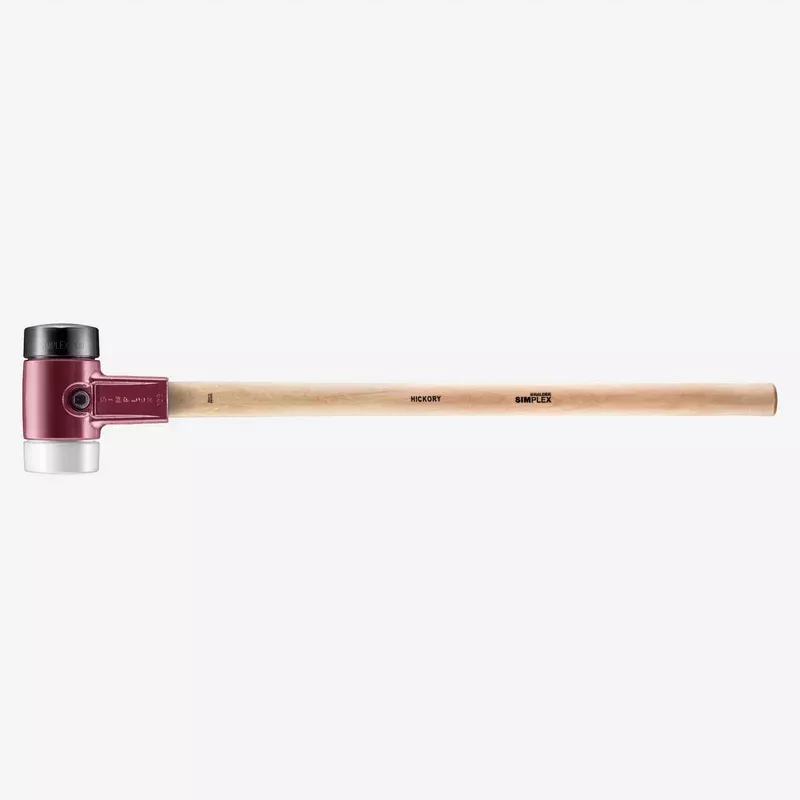Halder Simplex Sledgehammer with Black Rubber/Superplastic Inserts and Cast Iron Housing, 3.94" / 188.72 oz.