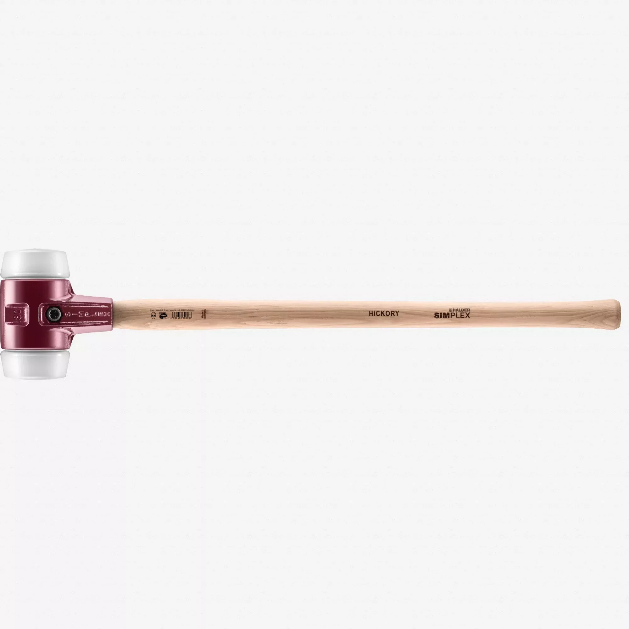 Halder Simplex Sledgehammer with Superplastic Inserts and Cast Iron Housing, 3.15"/109 oz.