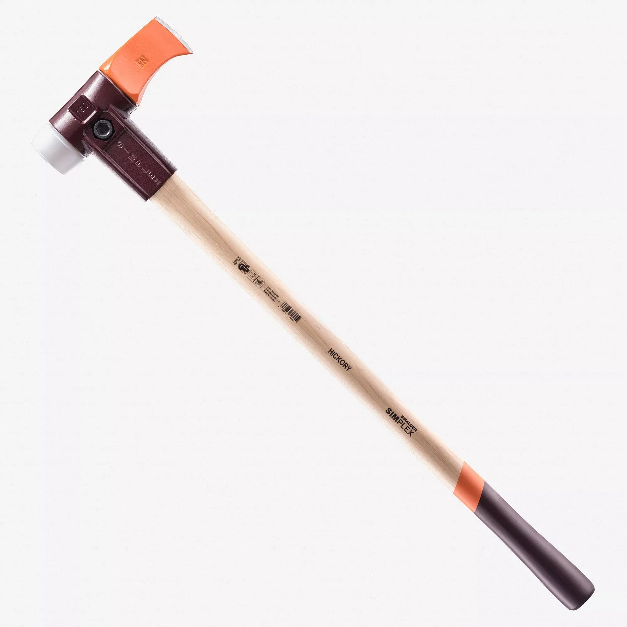 Halder Simplex Splitting Maul with Superplastic Hammer Face and Steel BladeCast Iron Housing, 2.36" / 144.62 oz.