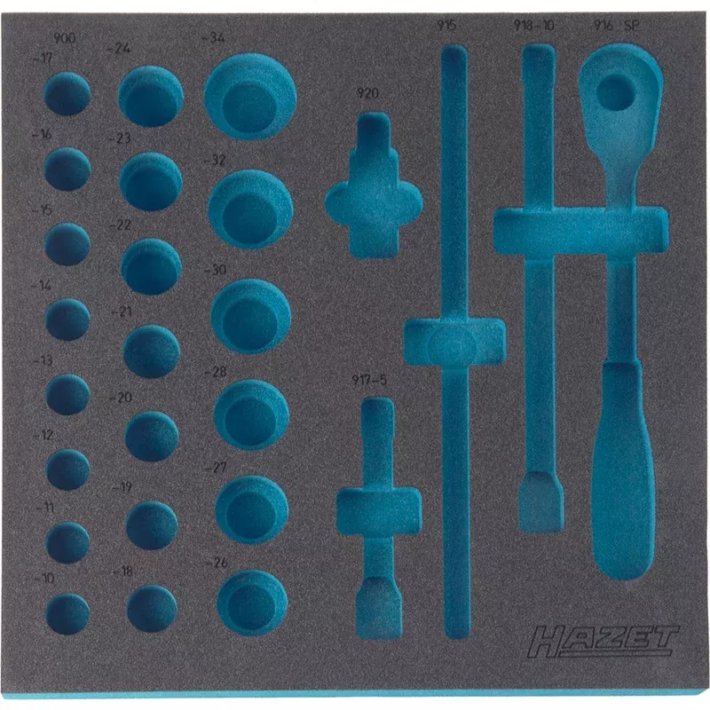 Hazet 163-102L Empty 2-Component Soft Foam Insert