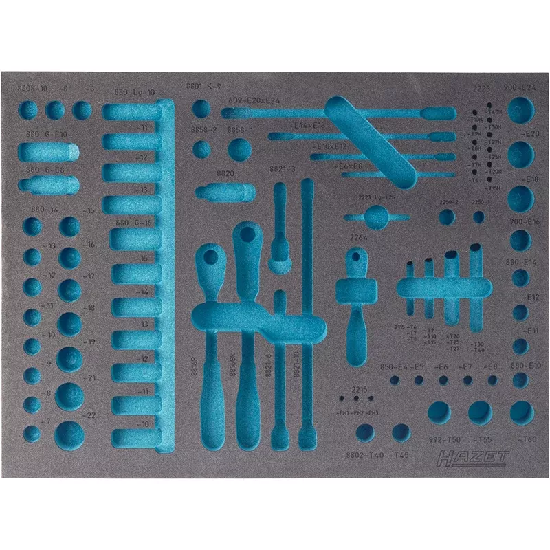 Hazet 163-139L Empty 2-Component Soft Foam Insert