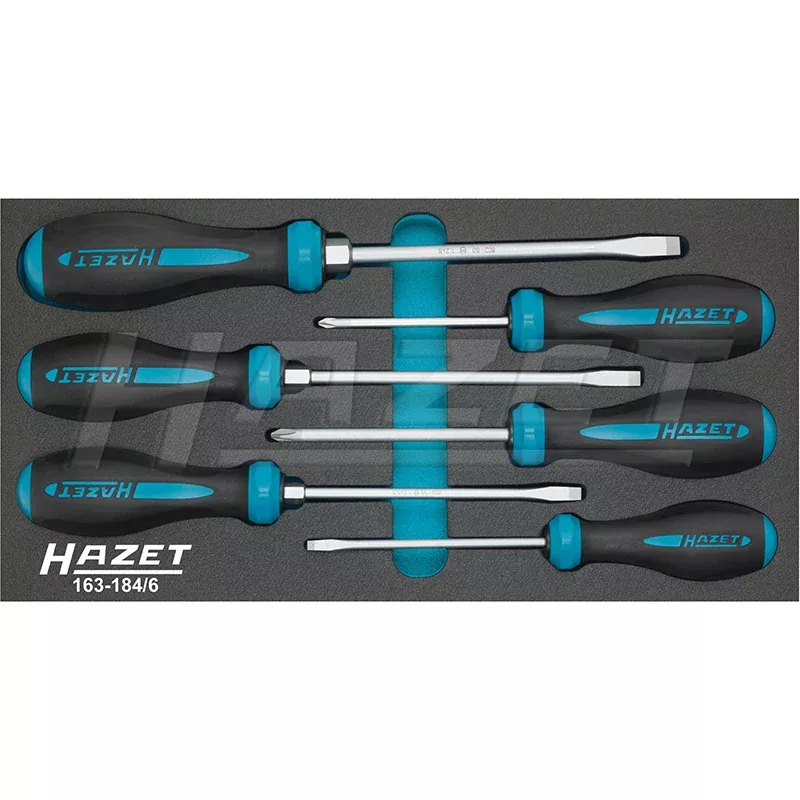 Hazet 163-184/6 HEXAnamic Screwdriver Set, 6 Pieces