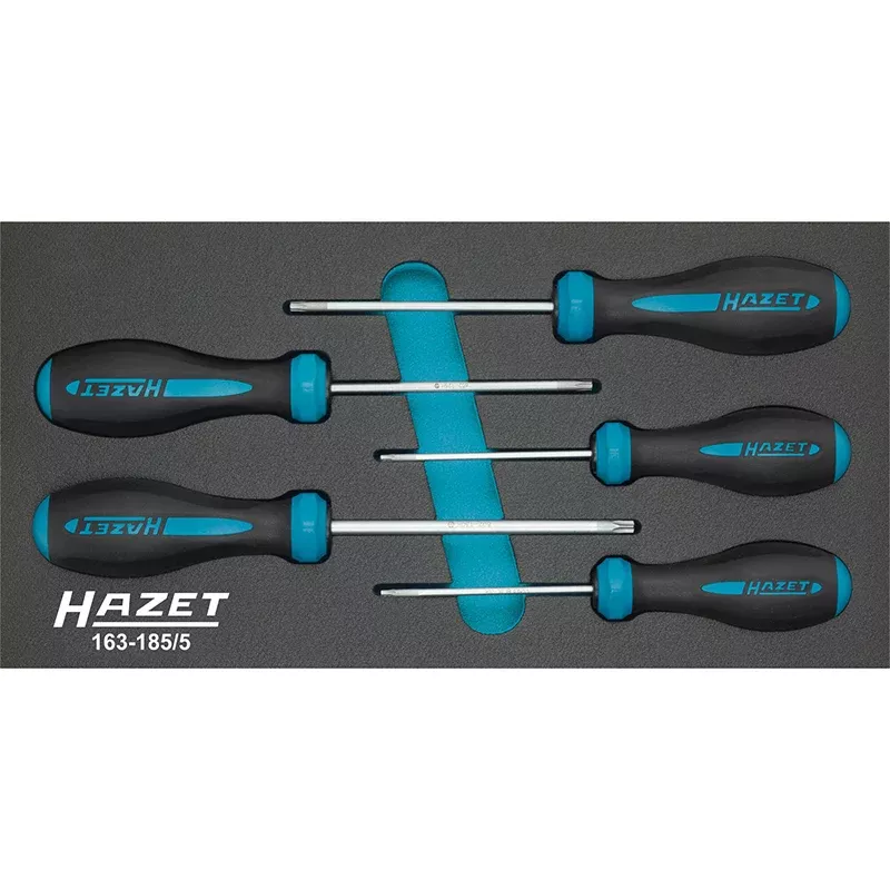 Hazet 163-185/5 HEXAnamic Screwdriver Set, 5 Pieces