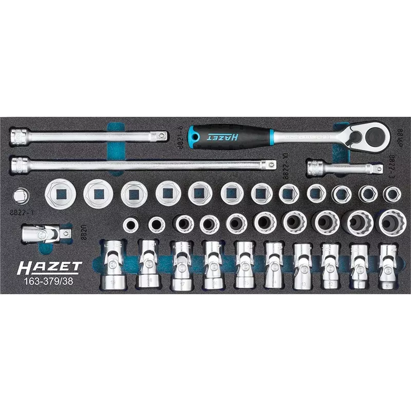 Hazet 163-379/38 Socket Set, 30 Pieces