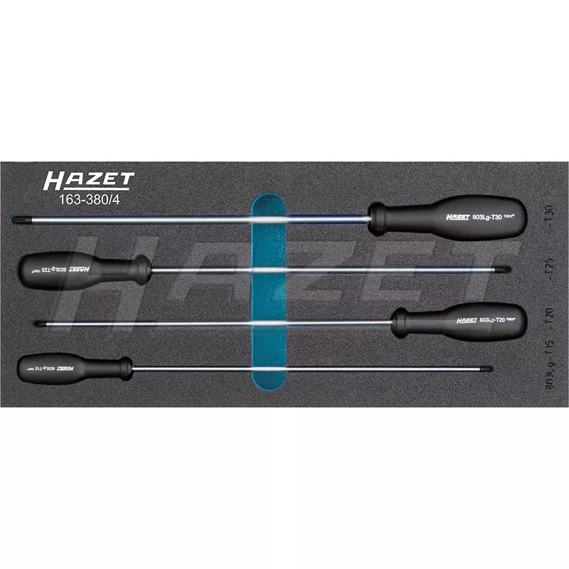 Hazet 163-380/4 TORX Screwdriver Set, 4 Pieces