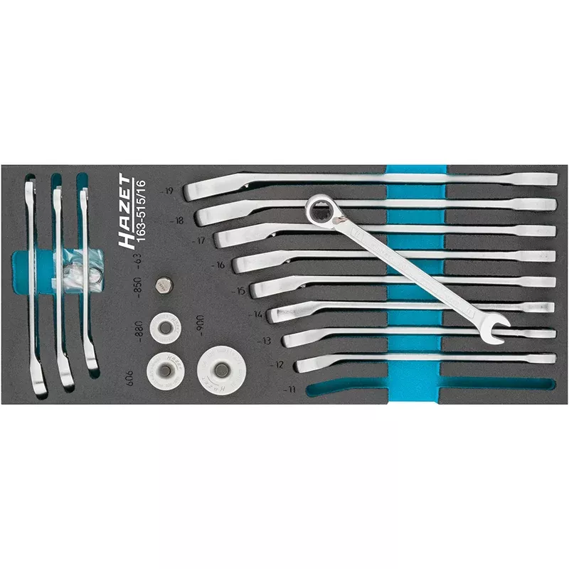 Hazet 163-515/16 Ratcheting Combination Wrench Set, 16 Pieces