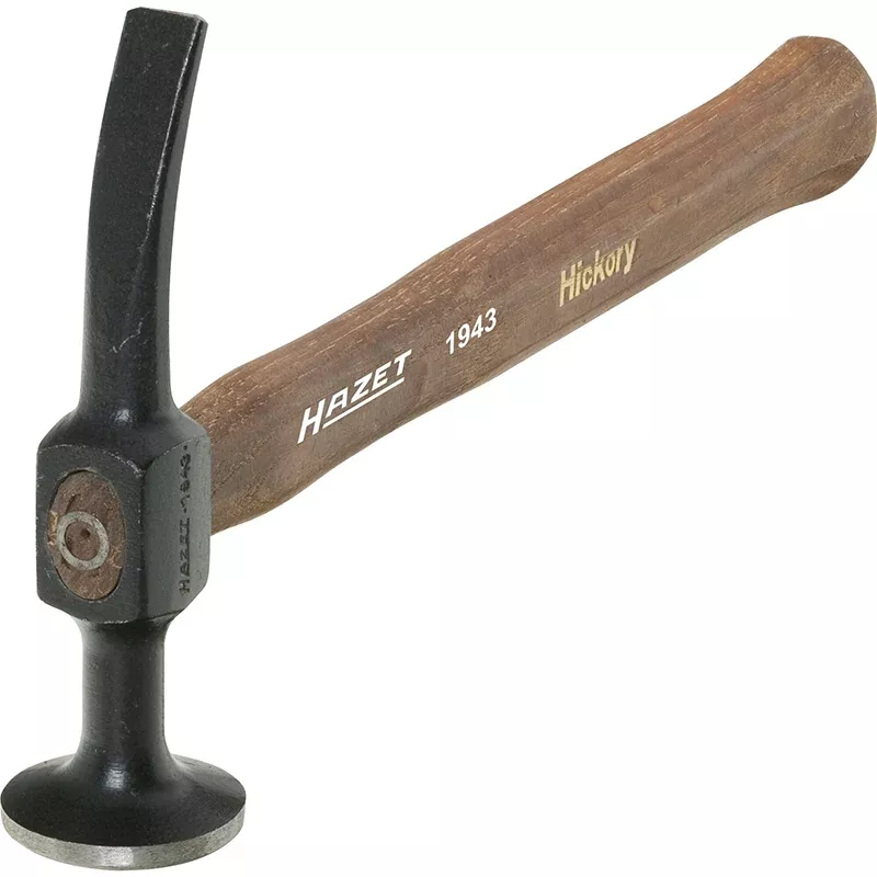 Hazet 1943 Car Body Hammer, Round Face and Curved Sharp Pin