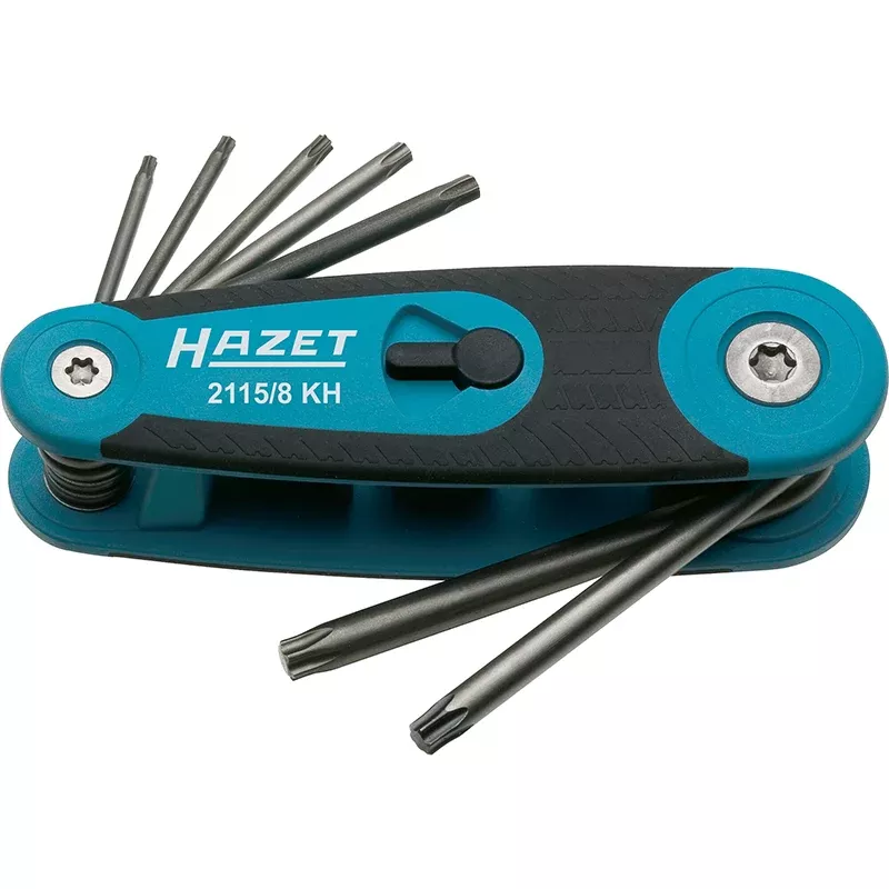 Hazet 2115/8KH Folding Offset Screwdriver Set, TORX, 8 Pieces