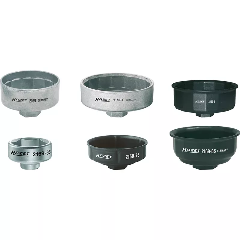 Hazet 2169/6 Oil Filter Wrench Set, 6 Pieces