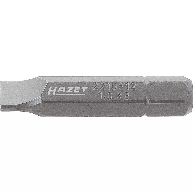 Hazet 2210-12 Bit, Slotted, 1.6 x 8 mm