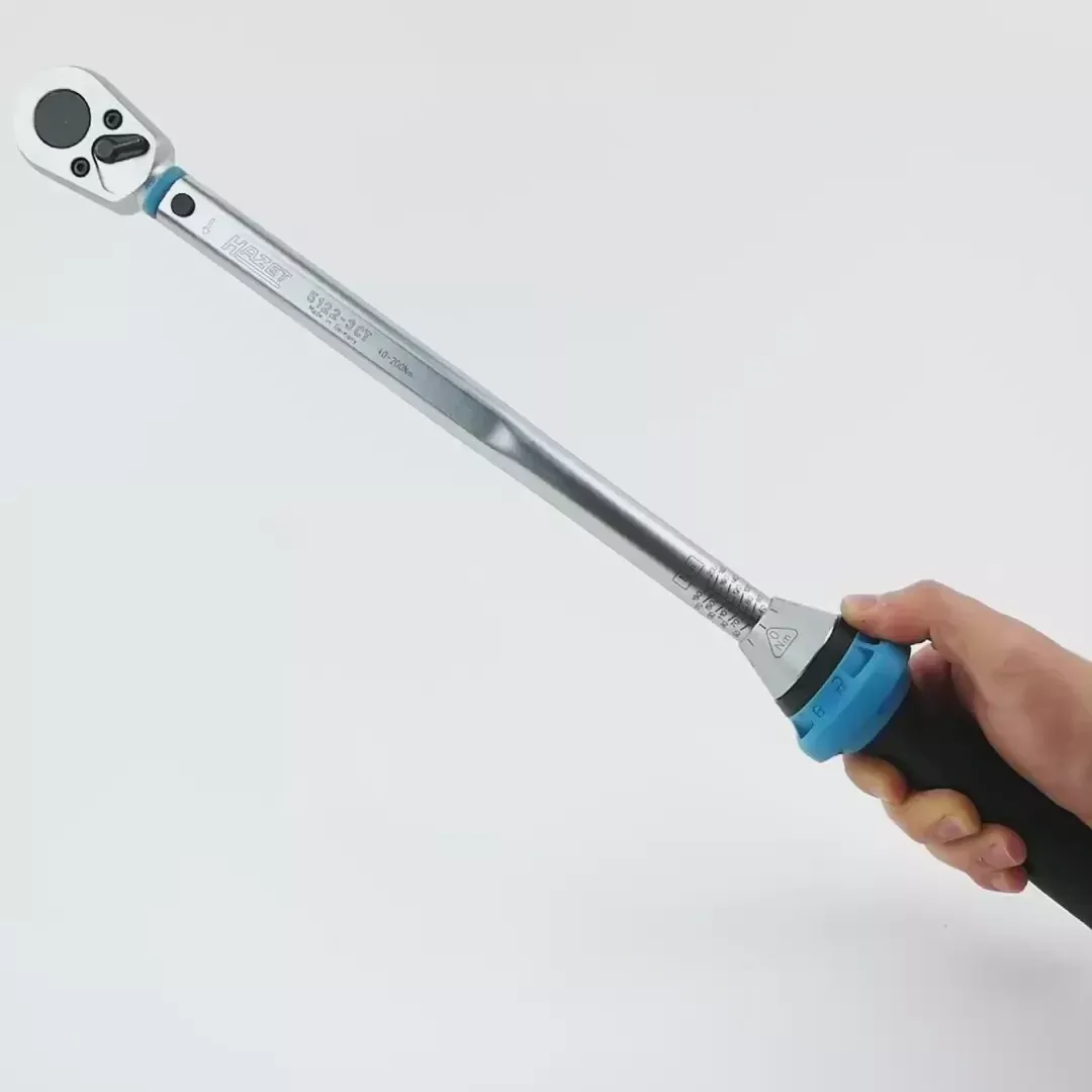 Hazet 5122-3CT Torque wrench with reversible ratchet 1/2" 40-200 Nm