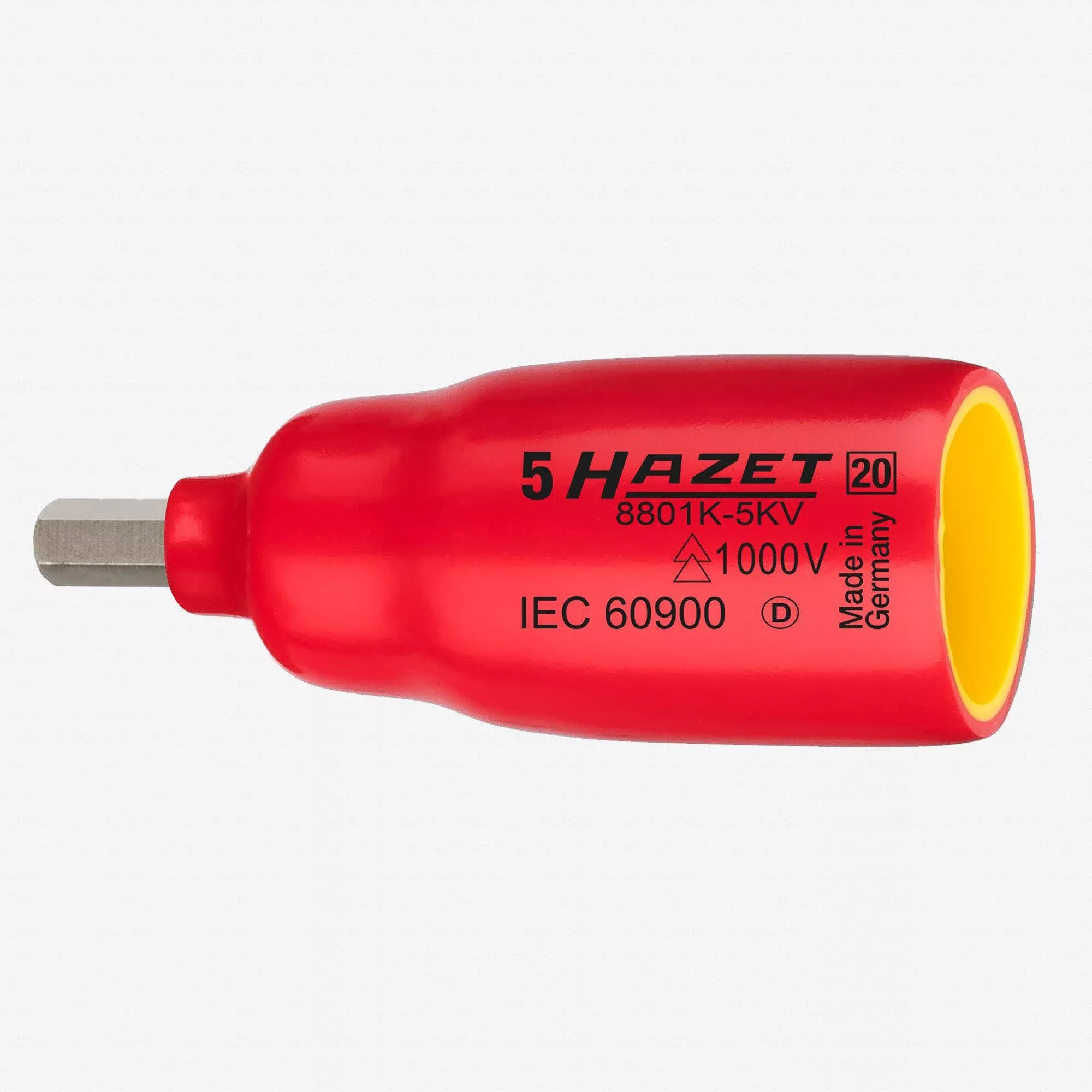 Hazet 8801K Insulated 3/8" Hex Bit Socket, 6.0mm