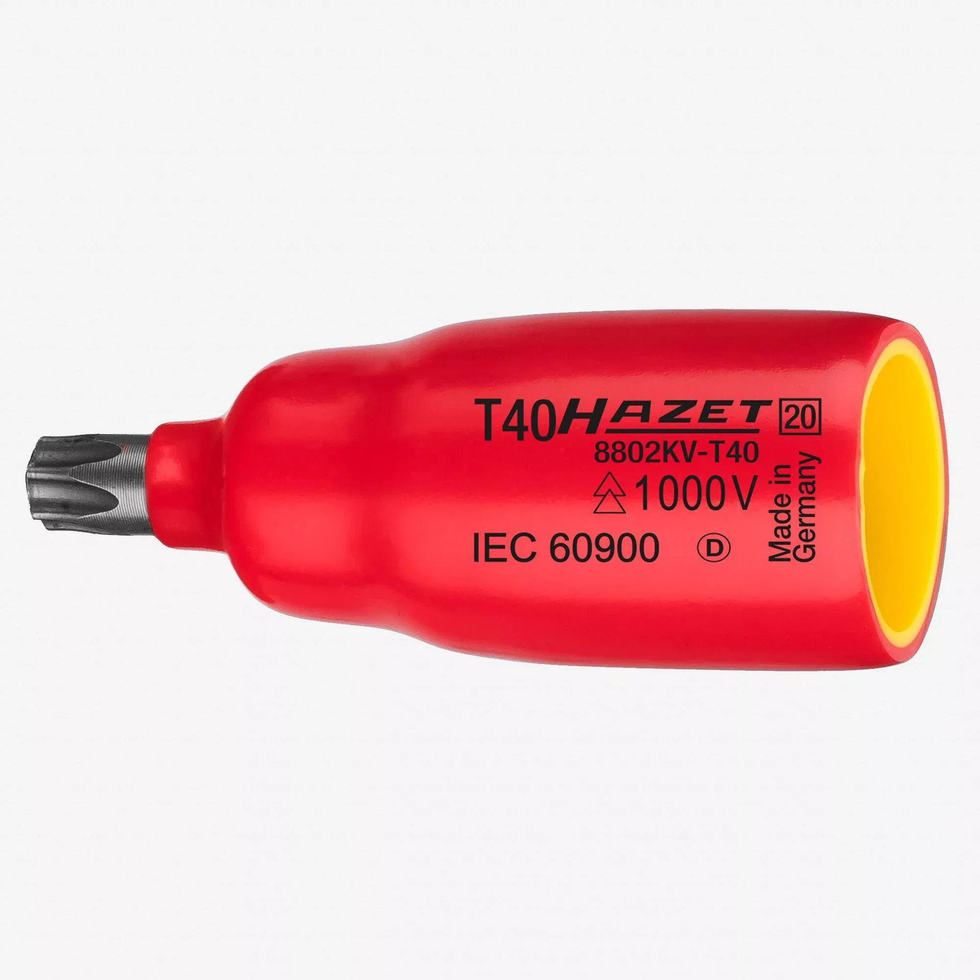 Hazet 8802KV Insulated 3/8" TORX Bit Socket - Short, T20