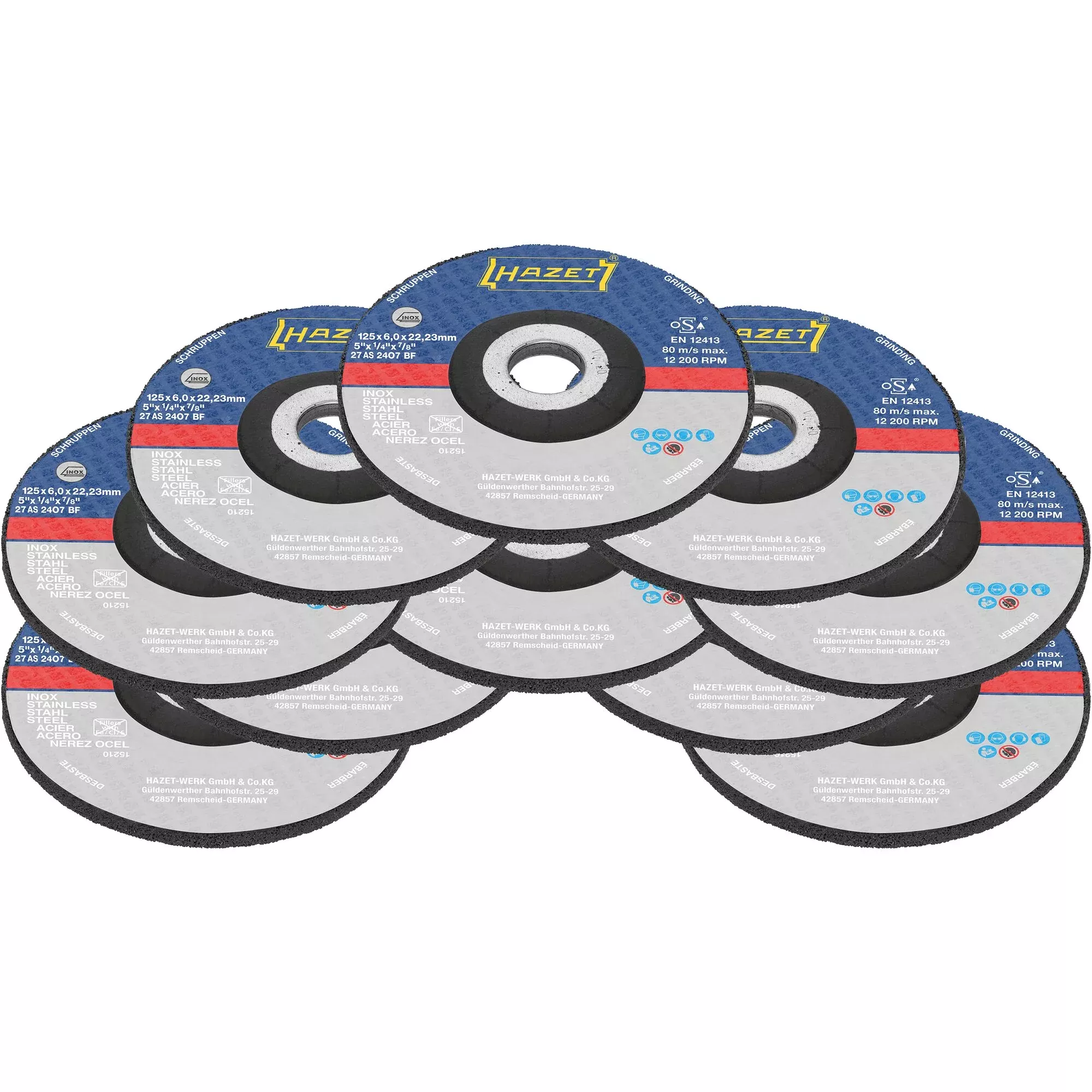 Hazet 9233-011/10 Rough Grinding Wheel Set