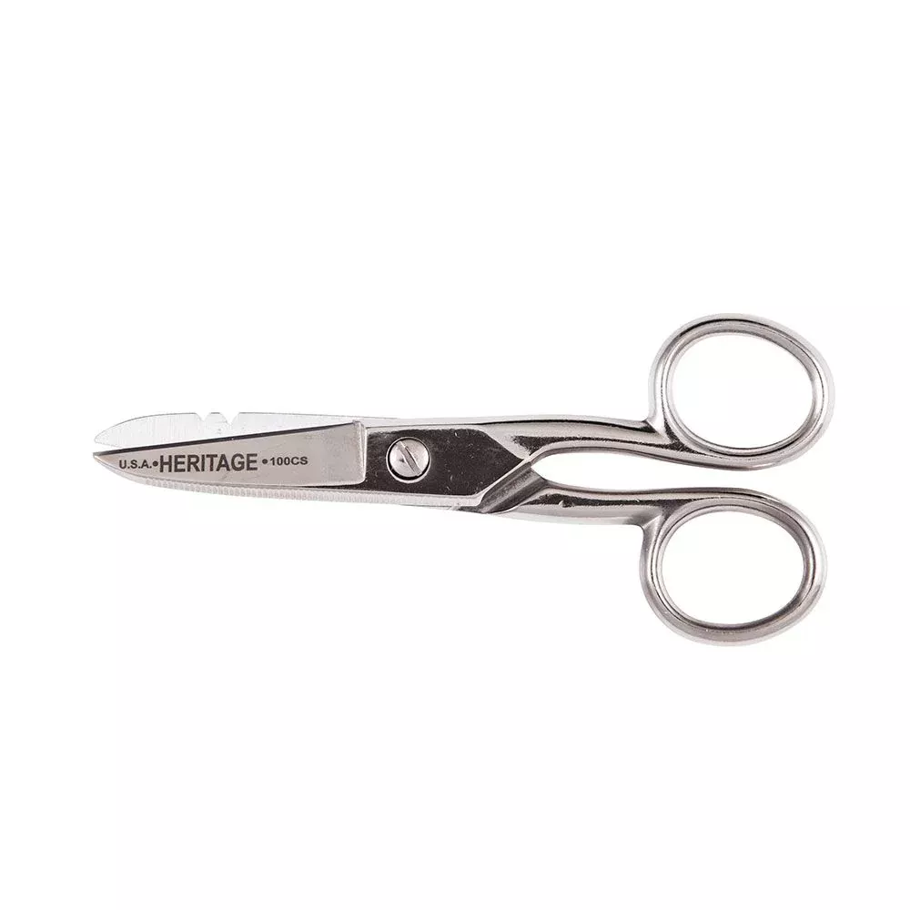 Heritage Cutlery 100CS Electrician Scissor / Notched / Serrated