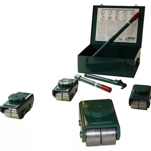 Hilman Rollers 12 Ton Bull Dolly Kit Swivel Pad Smooth Steel KBSS-12S