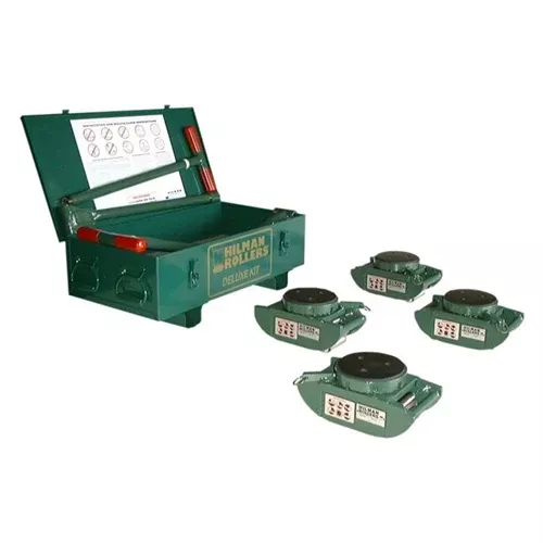Hilman Rollers 40 Ton FT Deluxe Riggers Kit 4 Pad Swivels KRS-40-SLP