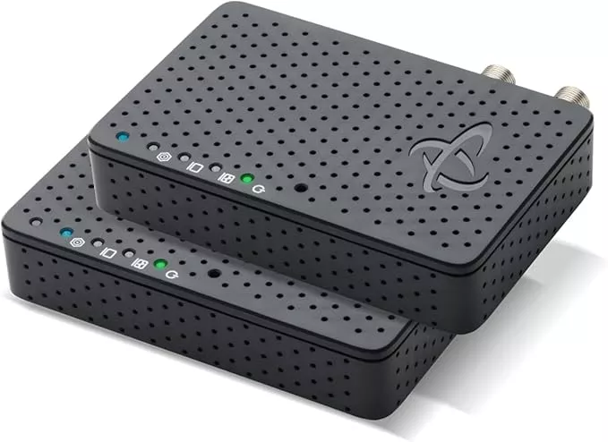 Hitron Bonded MoCA 2.5 Network Adapter (2-Pack) | Up to 1 Gbps Network Speeds | Ideal Backbone for Home Mesh WiFi, Streaming, and Gaming |2 HTEM4 Adapters in Kit