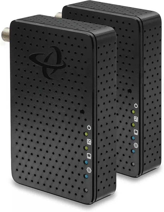 Hitron HTEM5 MoCA 2.5 Adapter Kit (2-Pack) | 2.5Gbps Ethernet Over Coax | Multi-Gig Wired Backhaul for Mesh WiFi, Streaming & Gaming | Includes 2 Adapters, Coax & Ethernet Cables