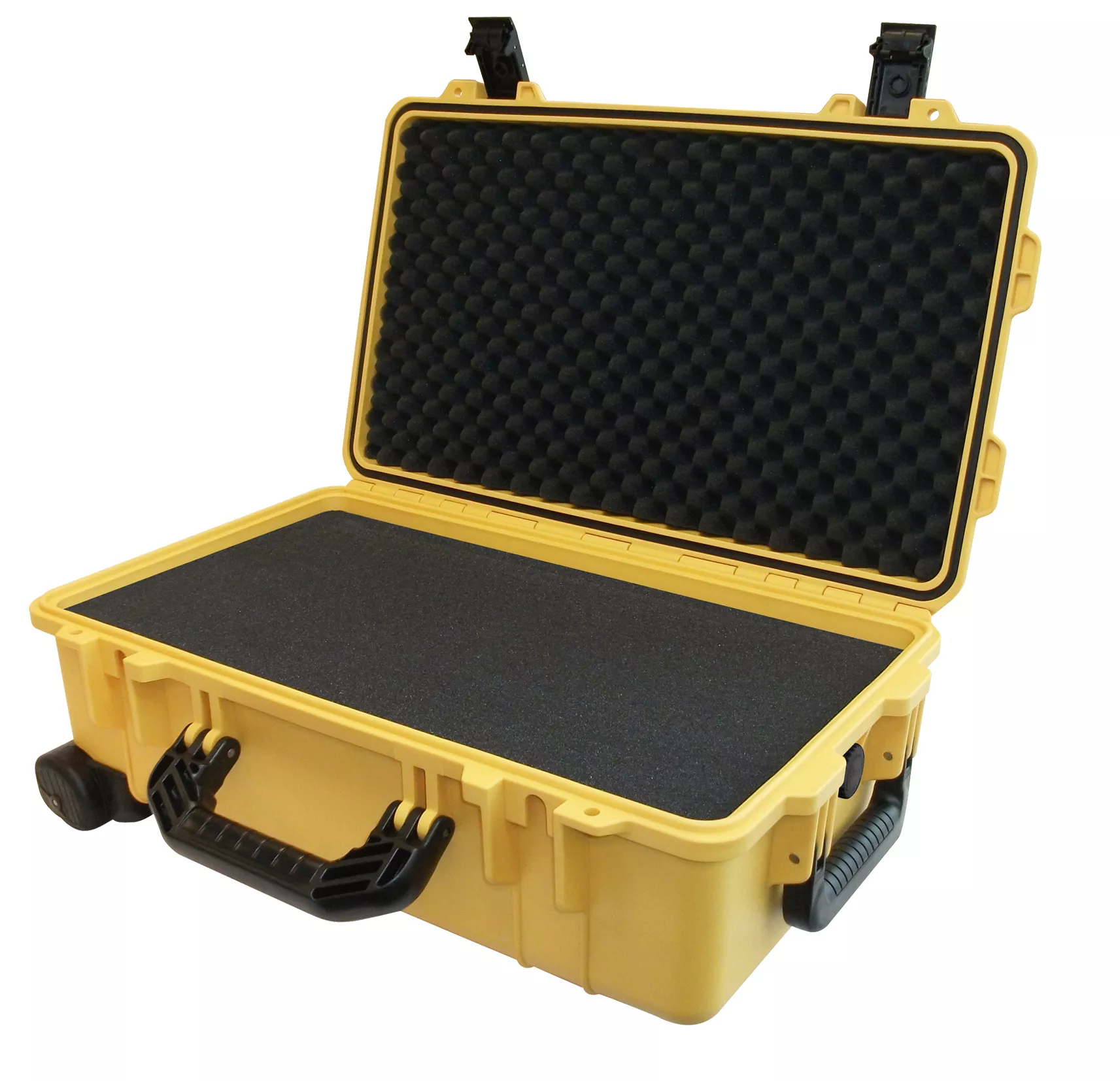 IC-1800YLW - Protective Case 1800 with foam, 21 x 14 x 8.8", Yellow, with Wheels