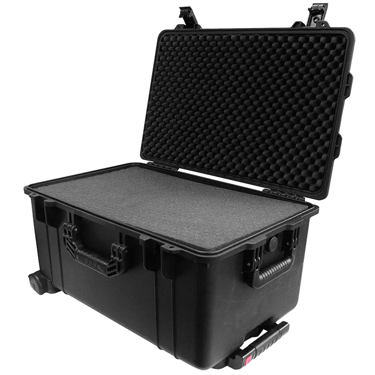 IC-2700BKW - Protective Case 2700 with foam, 24.6 x 16.5 x 13.4", Black, With Wheels
