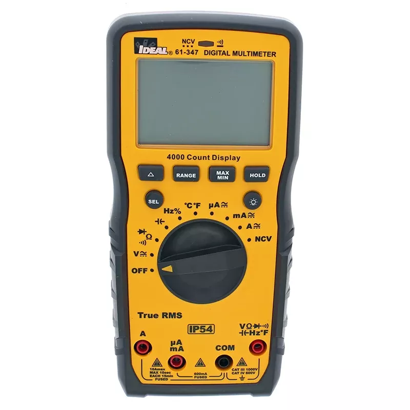 Ideal 61-347 1000V Auto Range TRMS AC-DC Multimeter