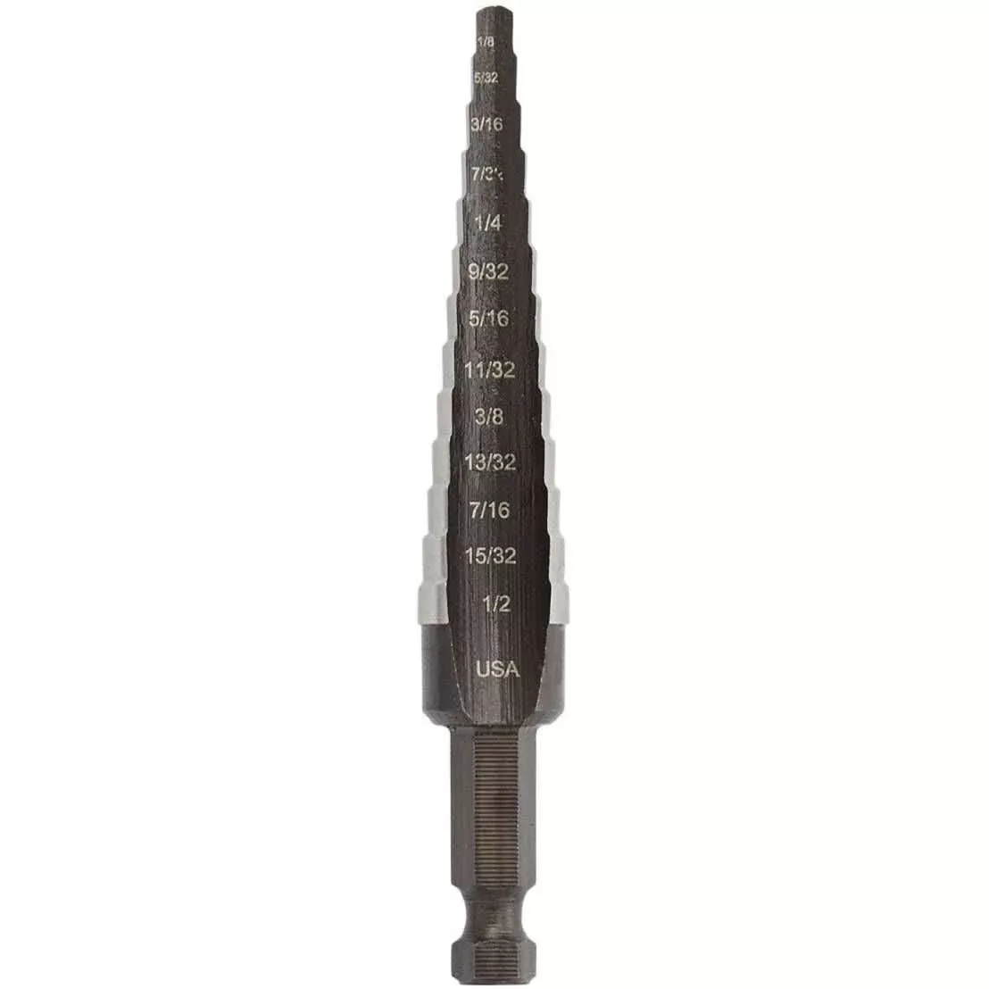 Irwin 10231 High Speed Steel Fractional Self-Starting #1 Hole Sizes 1/8-in. - 1/2-in.