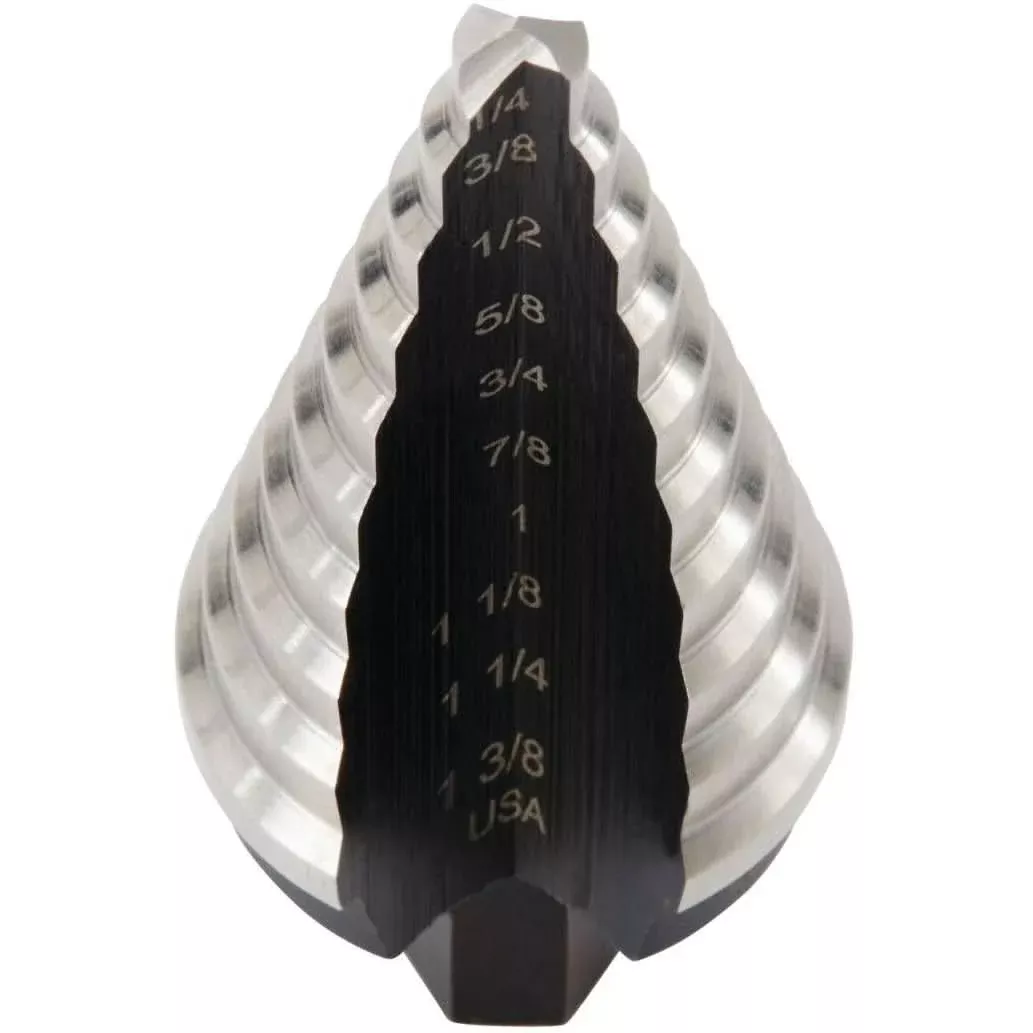 Irwin 10235 UNIBIT HSS #5 10 Step Drill Bit 1/4 -in. - 1-3/8-in.
