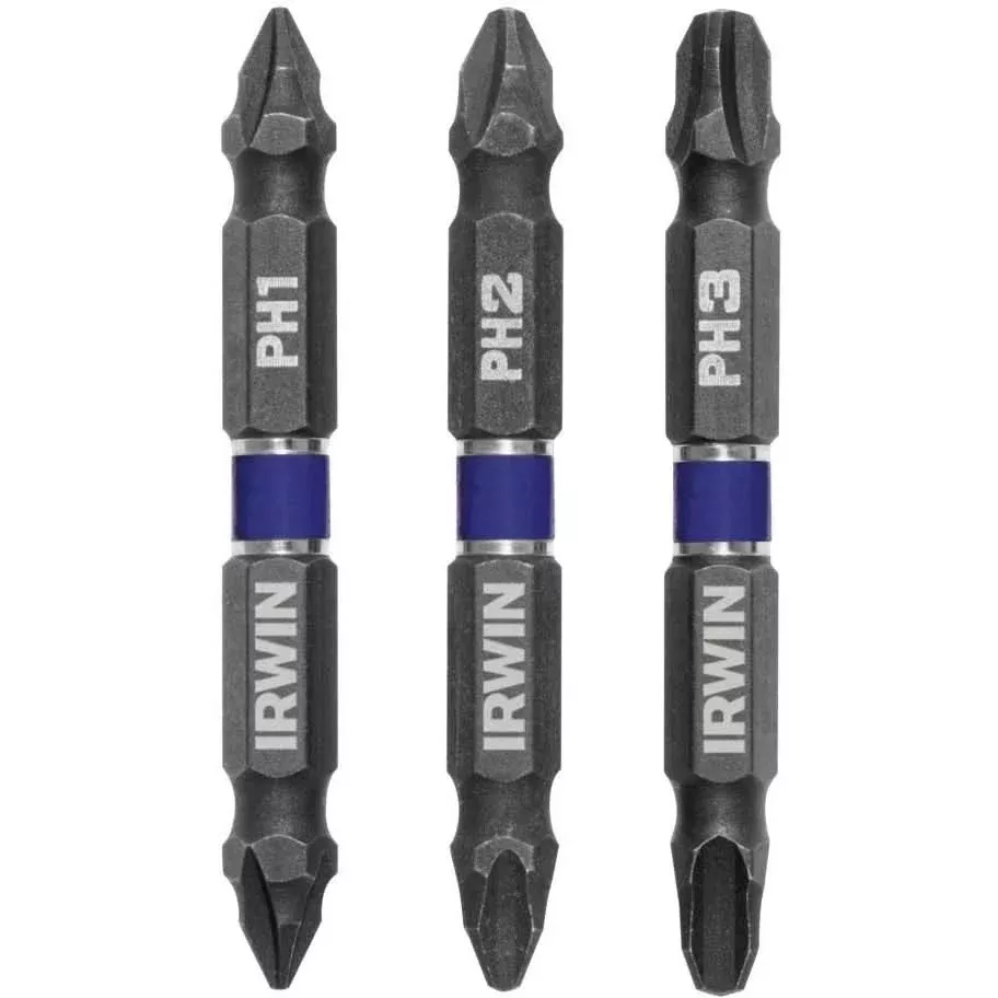 Irwin 1882352 Impact Double-Ended Bits 3 Piece Set
