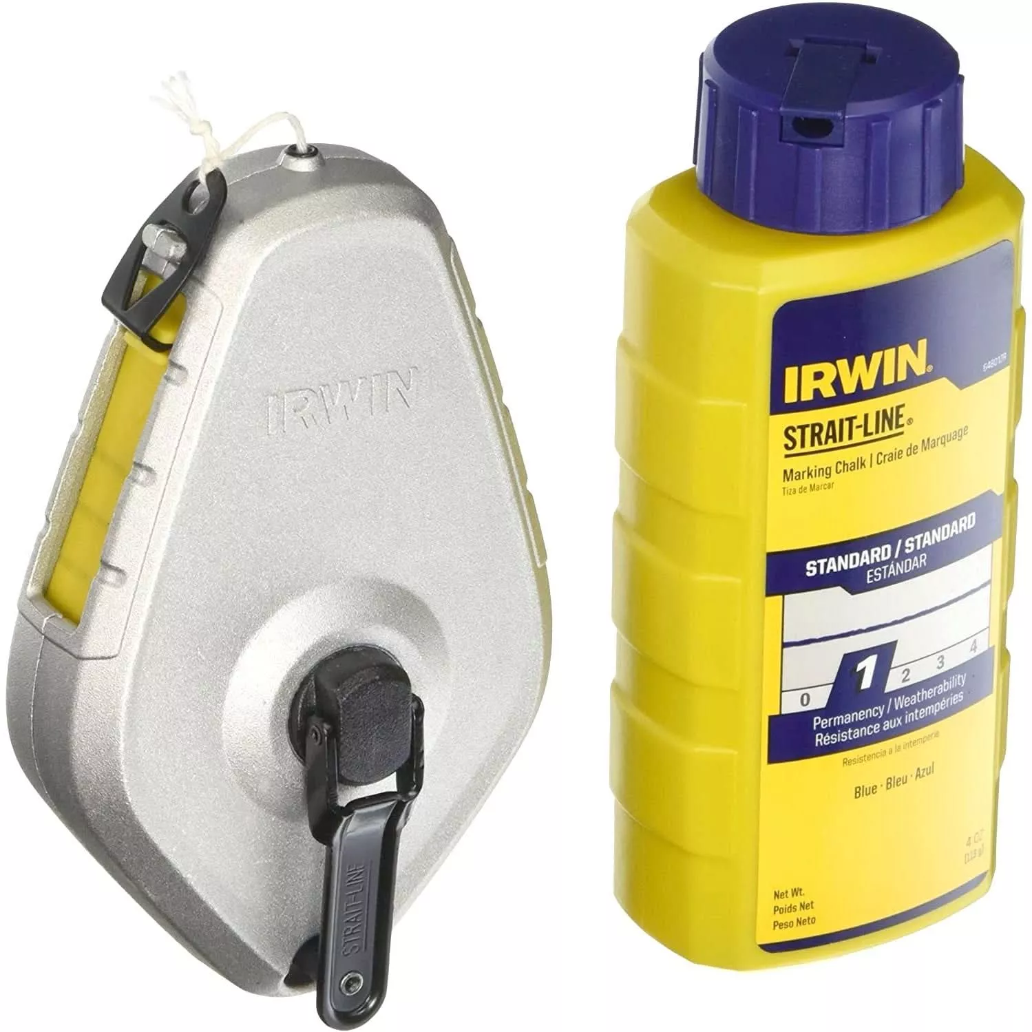 Irwin 1932880 100-ft Aluminum Reel and Blue Chalk Combo