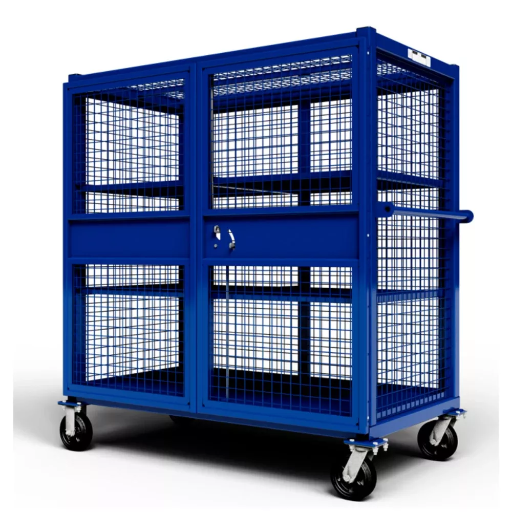 Jackson 60" x 54" Wire Cage Jobsite Storage Cart 5400