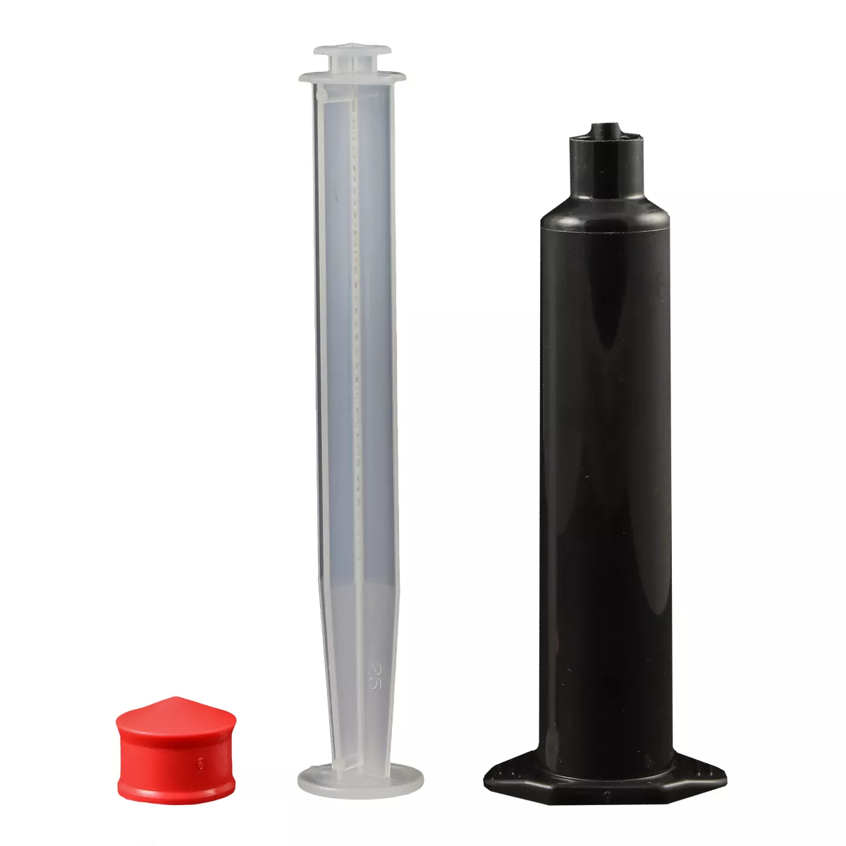 JG10M-30-UVB - 10 cc Unassembled UV Black Manual Syringe - Pack of 30 pcs