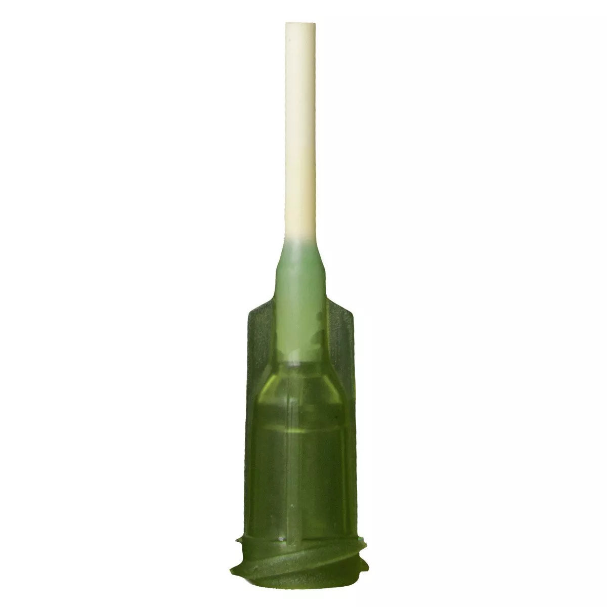 JG14-0.5PRO Flexible Dispensing Tips 14 Gauge 0.5" Polypropylene Tip ID .061" - Olive - Pack of 1000