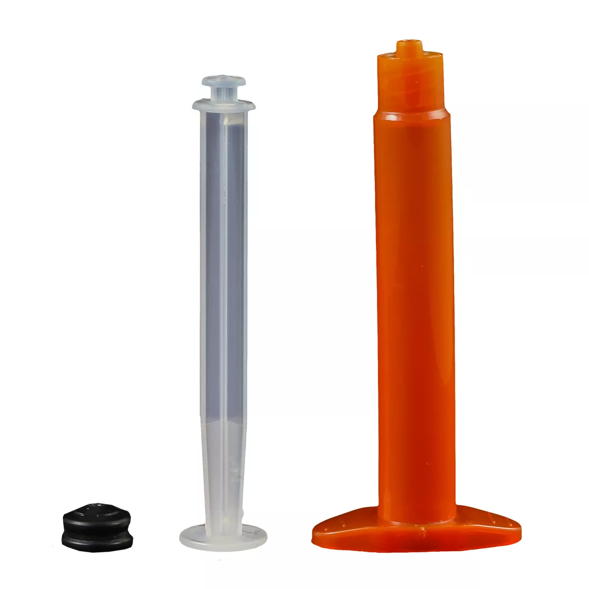 JG3M-50-UVA - 3 cc Unassembled UV Amber Manual Syringe - Pack of 50 pcs
