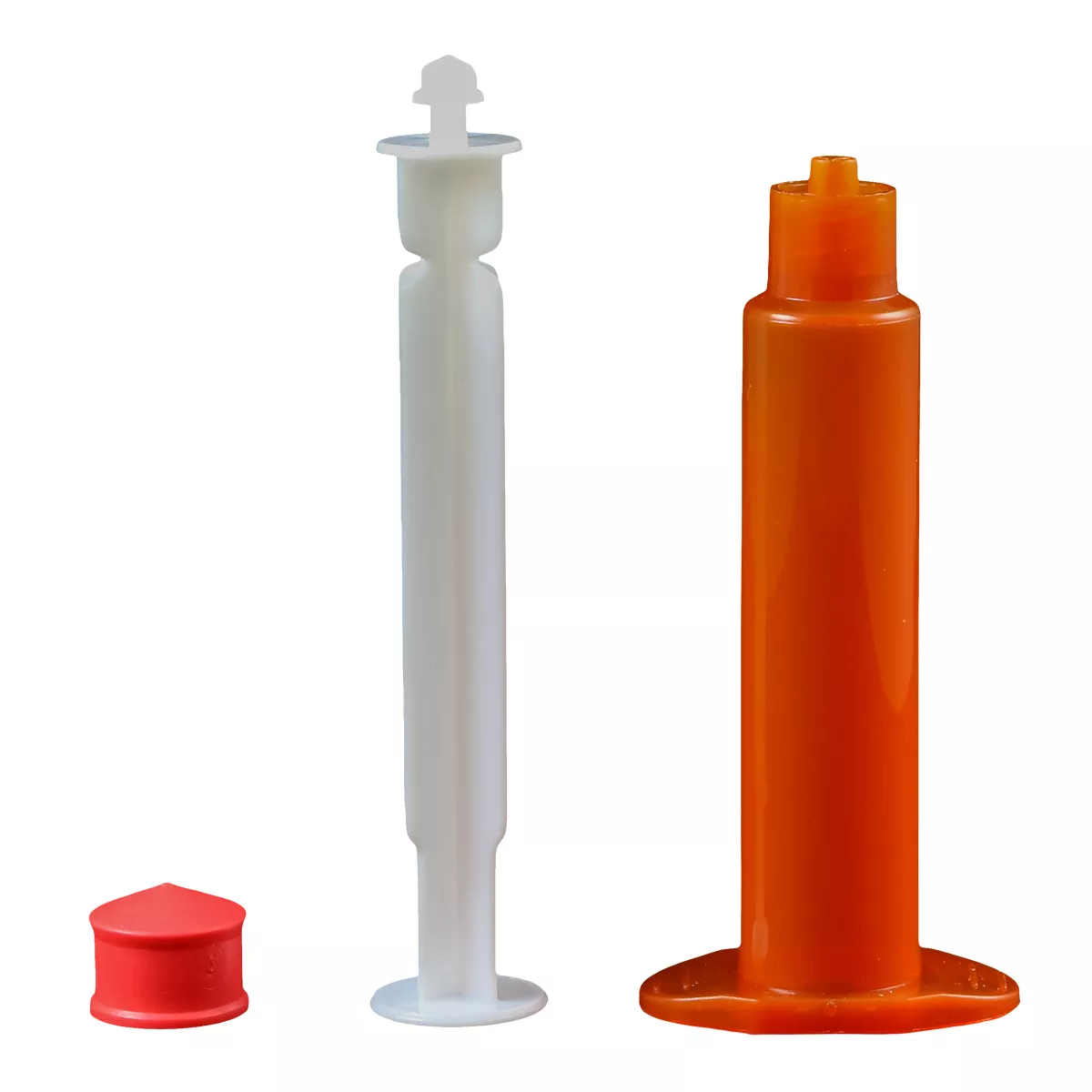 JG5M-40-UVA - 5 cc UV Amber Barrel w/ White Plunger & Red Thermal Stopper - Pack of 40 pcs