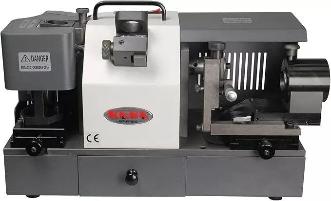 KAKA INDUSTRIAL TX-X6 Φ4-Φ14 mm Drill Bits Sharpener and Grinder 6 Collets End Mill Re-Sharpener Portable Grinding Sharpening Machine CNC Router Bit Sharpener with Adjustable Angle