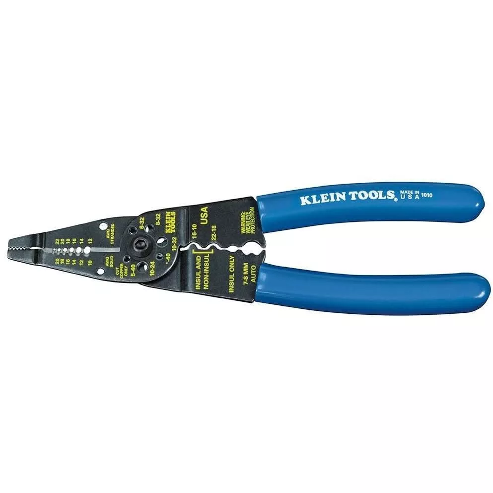 Klein 1010 Long Nose Multi Tool Wire Stripper, Wire Cutters, Crimping Tool