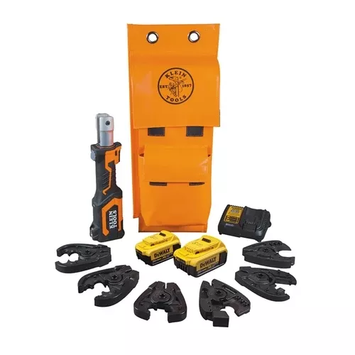 Klein 20V Dewalt Cordless Cable Cutter/Crimper Kit 4.0 AH Battery BAT207T144H