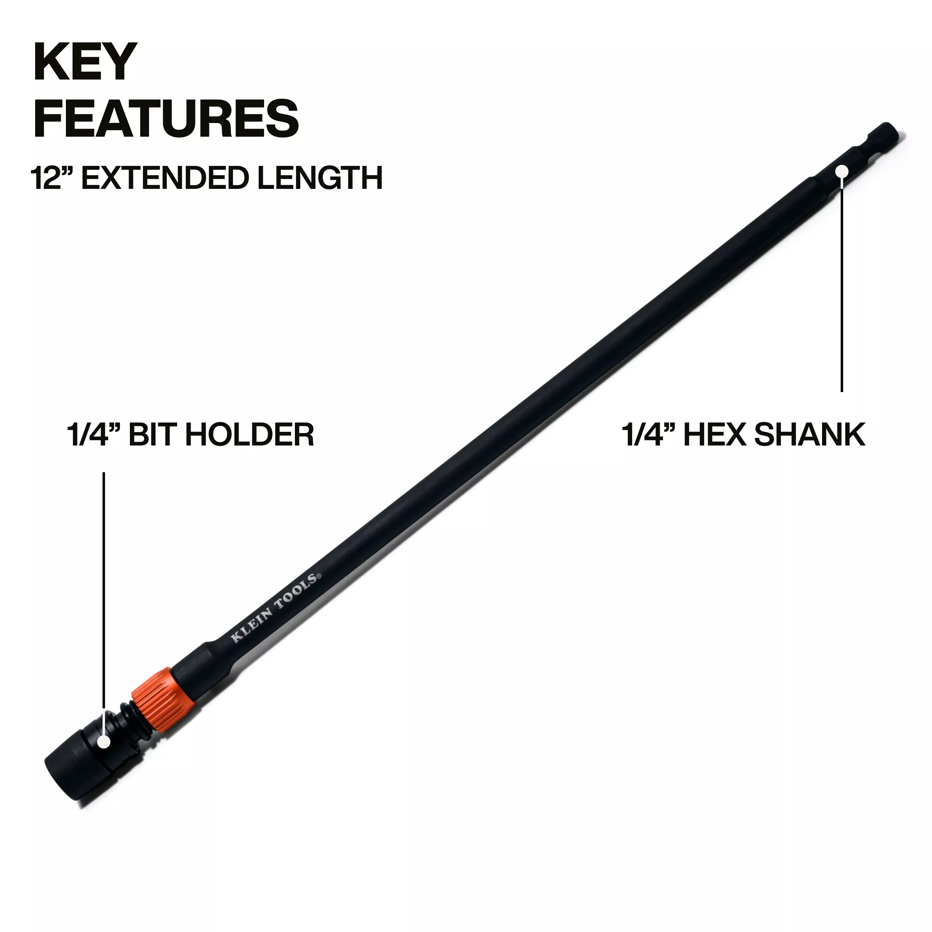 Klein 31089 12-Inch Dual-Lock Impact Extension