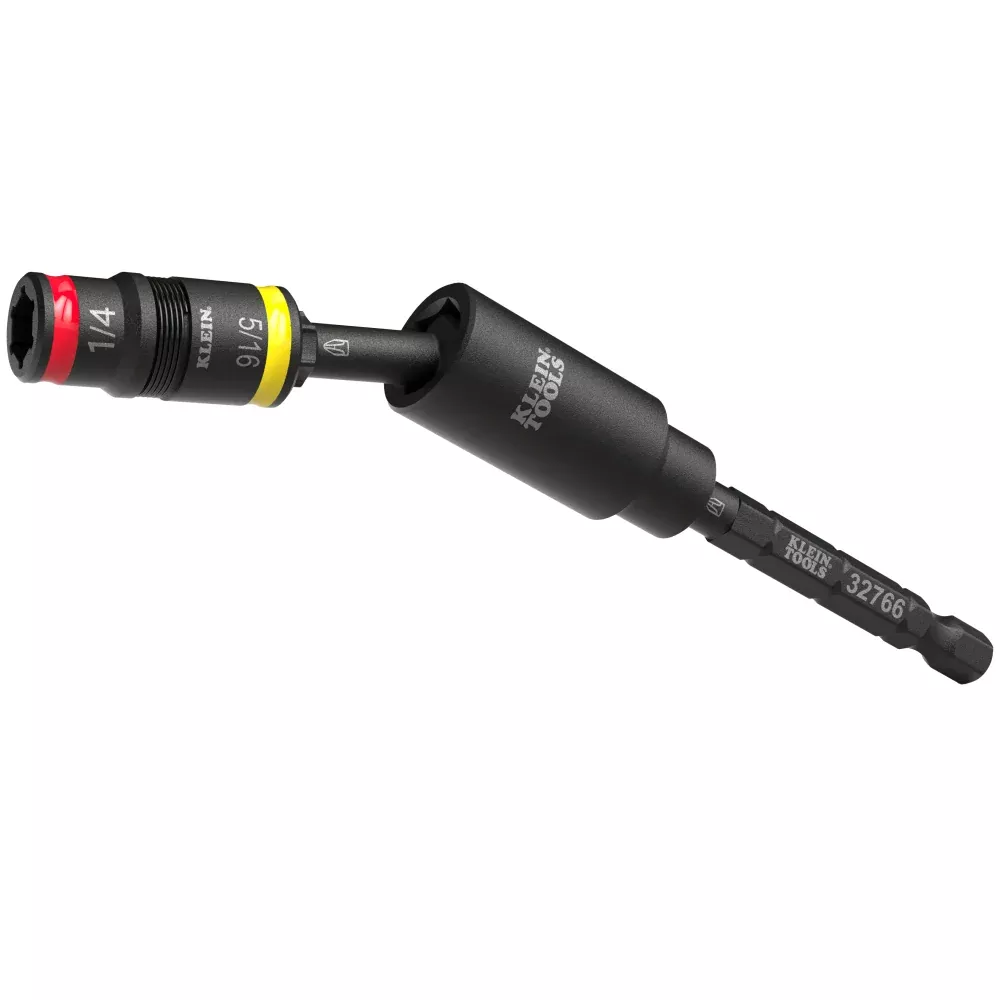 Klein 32982 Impact Flip Socket With Swivel Adapter, 3-Piece