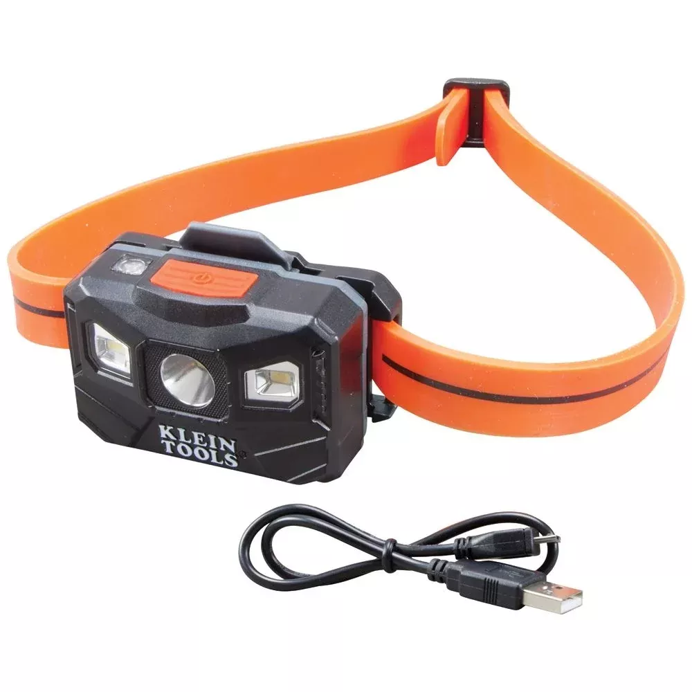 Klein 56064 Rechargeable Headlamp w/ Silicone Strap