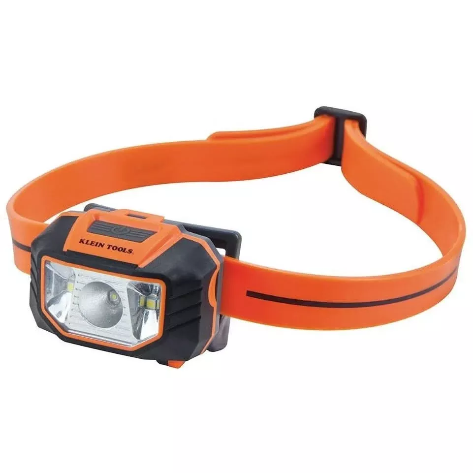 Klein 56220 LED Headlamp with Silicone Hard Hat Strap
